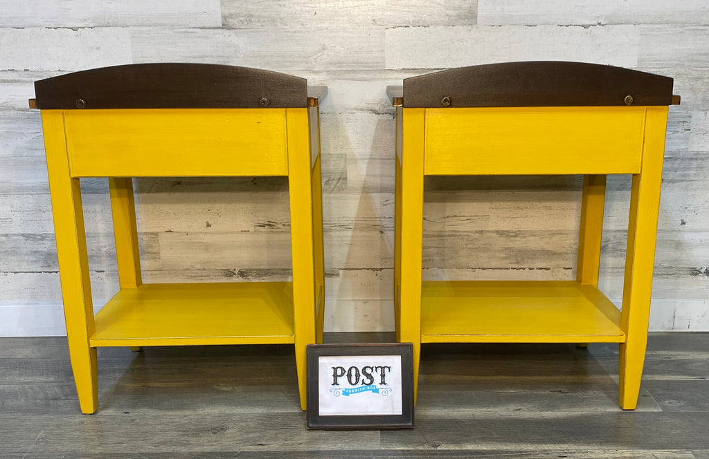 Yellow Ethan Allen Nightstands