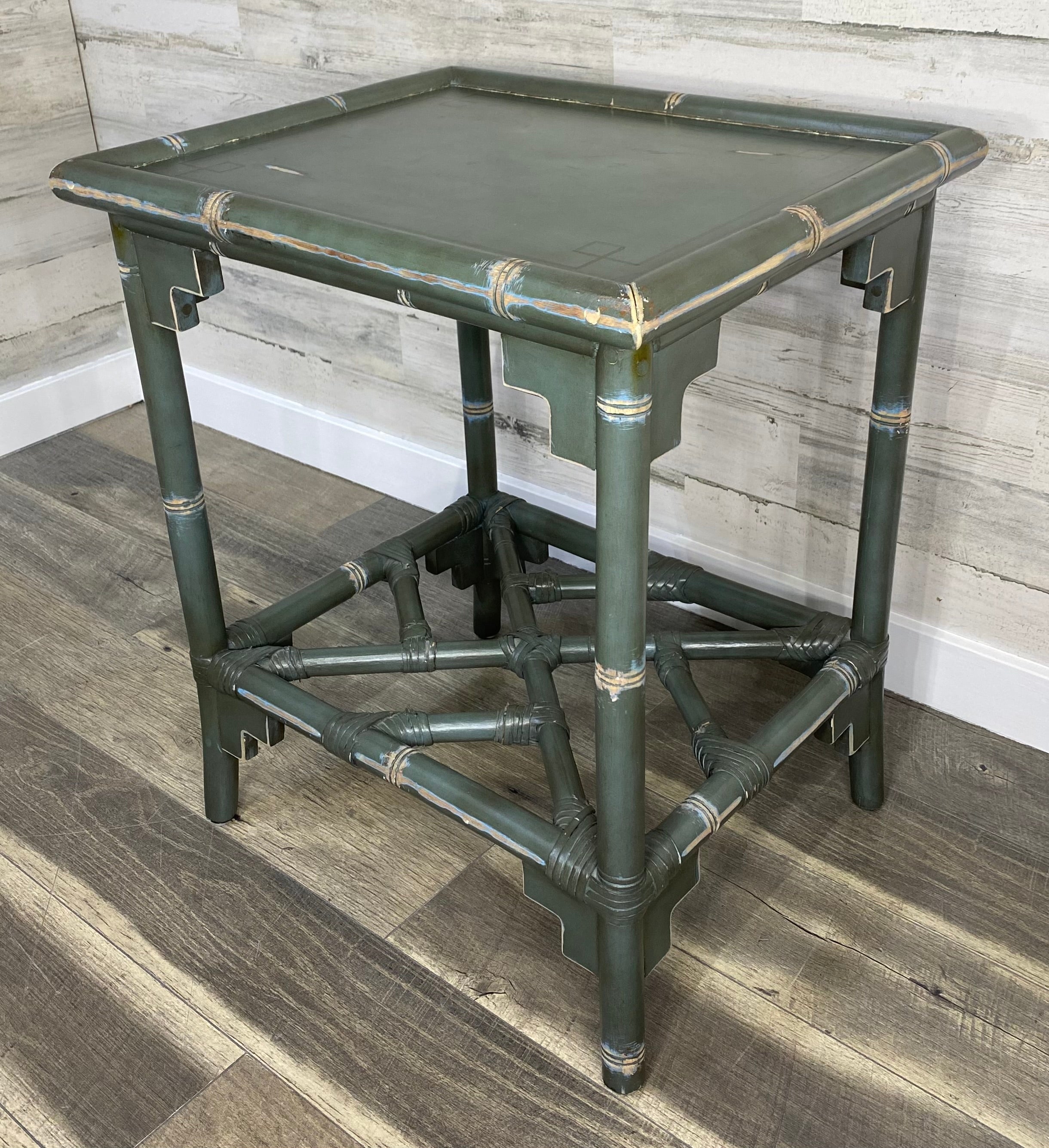 Pier 1 Green Bamboo End Table
