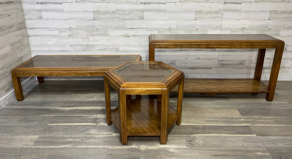 Mid Century 3pc Livingroom Table Set